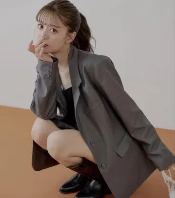 Chico 빅 숄더 루즈 싱글 자켓