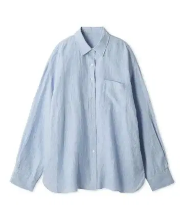 Mila Owen 프렌치 린넨 오버 사이즈 셔츠 LBLU