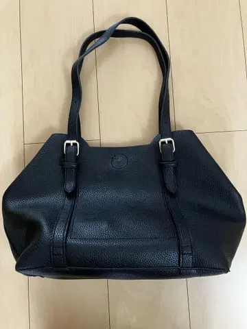 가죽 블랙 토트백
