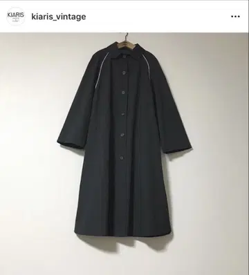 Kiaris vintage 구매 빈티지 코트 스텐카라 코트 블랙