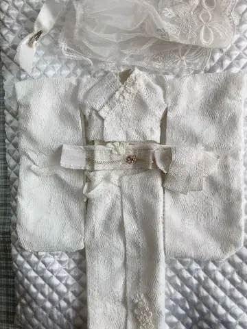 딜러제 MDD 화이트 레이스 기모노 세트