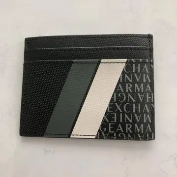 Armani Exchange 슬림 카드 케이스 블랙