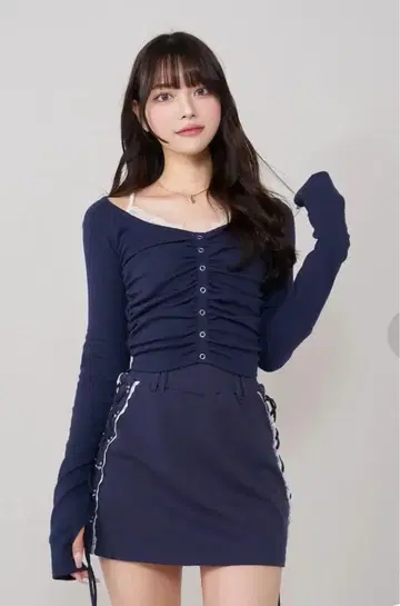 [Darich (다리치)] 레이스 도킹 상의 (네이비)