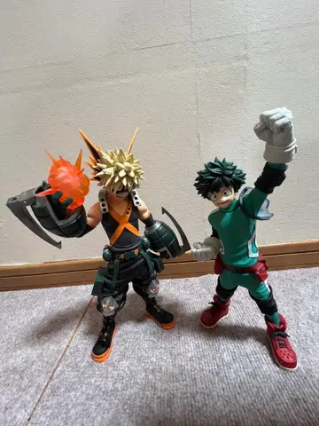 나의 히어로 아카데미아 피규어 2체 세트 상자 없음