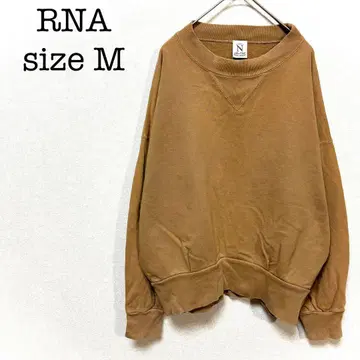 RNA 긴팔 트레이닝복 브라운 M 드롭 숄더 빅 루즈
