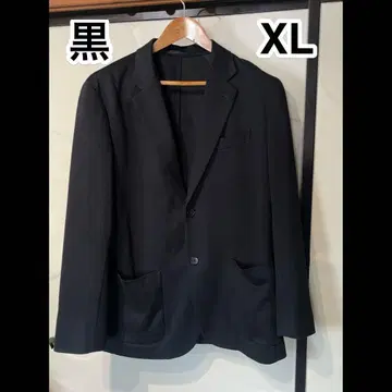 블랙 XL 유니클로 컴포트 자켓 블랙 테일러드 자켓