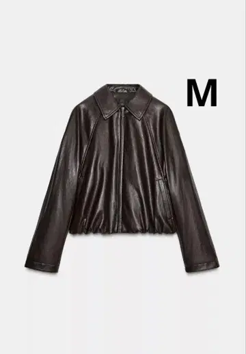 ZARA 자라 인조 가죽 봄버 자켓 새상품, 미사용