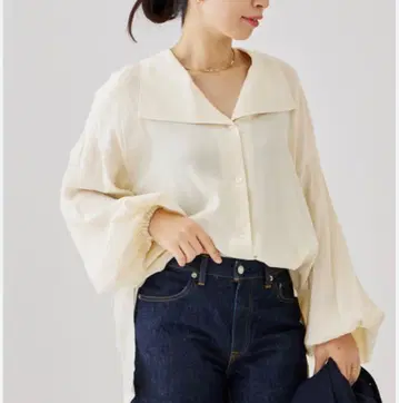 저널 스탠다드 레사쥬 와이드 칼라 셔츠