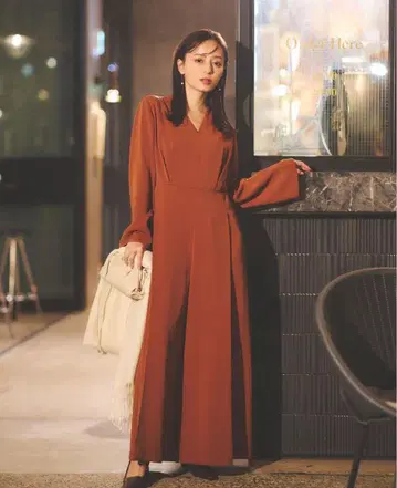 anuans 브라운 와이드 턱 올인원