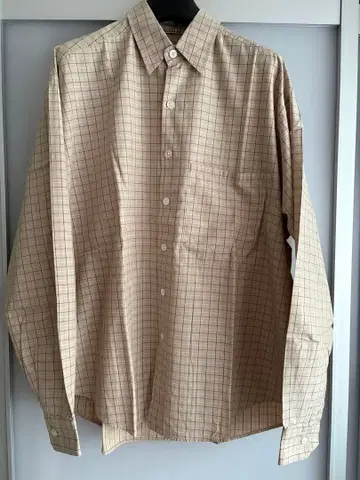 AURALEE WASHED FINX TWILL BIG SHIRT