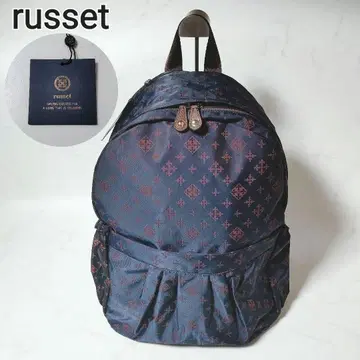 택 포함 새상품 RUSSET 러셋 네이비 x 브라운 백팩