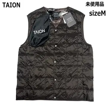 타이온 이너다운 베스트 미사용 M 브라운 다운 베스트 TAION