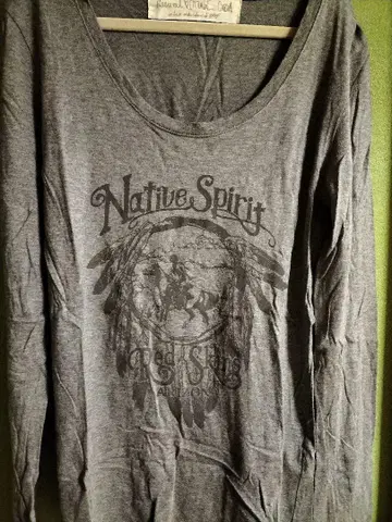 Native Spirit GOA 그레이 긴팔 T셔츠