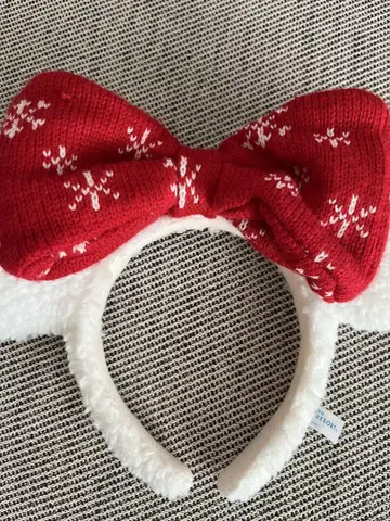 Disney SnoSnow 머리띠 빨간색 리본