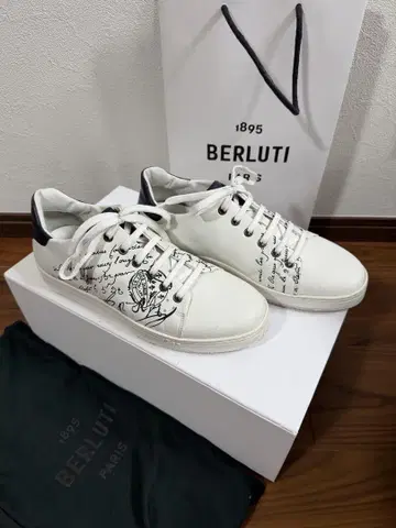 정가 25만 벨루티 berluti 플레이 타임 스크리트 가죽 스니커즈