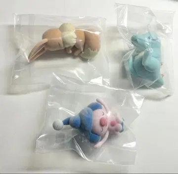 포켓몬 슬립 피규어 컬렉션 시안의 모래사장 랑딸랑 이브이 개굴린