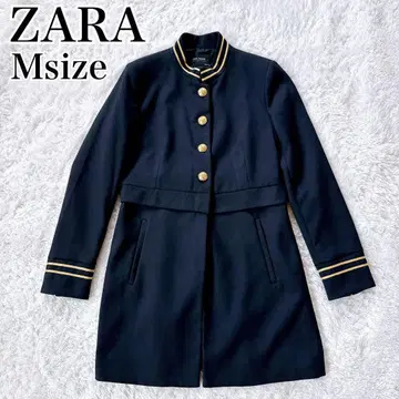 ZARA BASIC 자라 나폴레옹 코트 골드 라인 골드 버튼 네이비