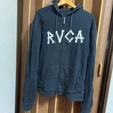 RVCA 블랙 집업 후드티