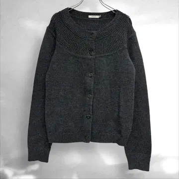 AIGLE 에이글 긴팔 니트 가디건 메쉬 콤비 고급 소재 M ( B3