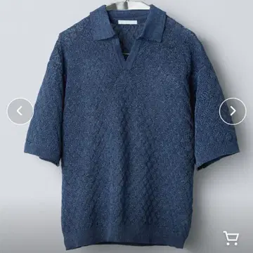 JACQUARD MESH H/S KNIT POLO WYM