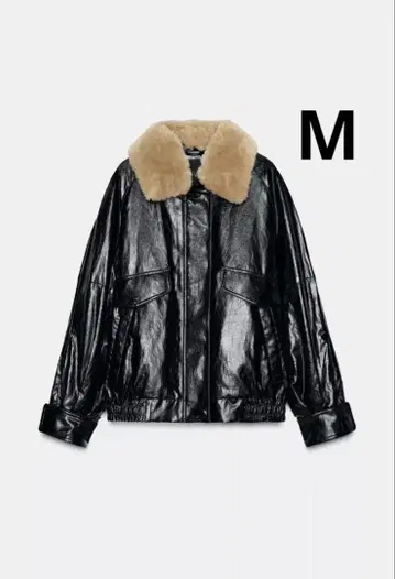 ZARA 자라 인조 모피 옷깃 자켓 ZW COLLECTION
