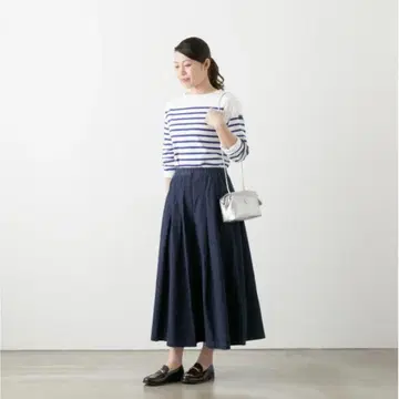 스탬프앤다이어리 데님 턱 스커트 1year