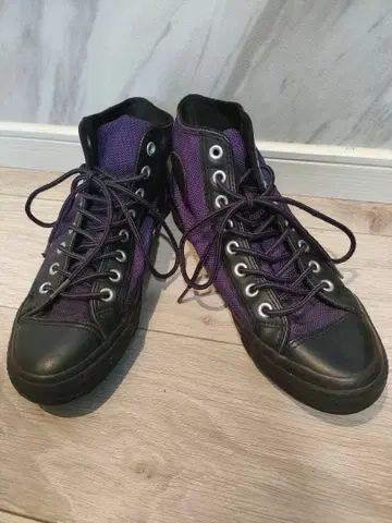 컨버스 보라색 하이컷 스니커즈 캔버스