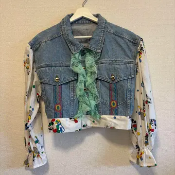 디즈니 리메이크 데님 자켓 구제 의류