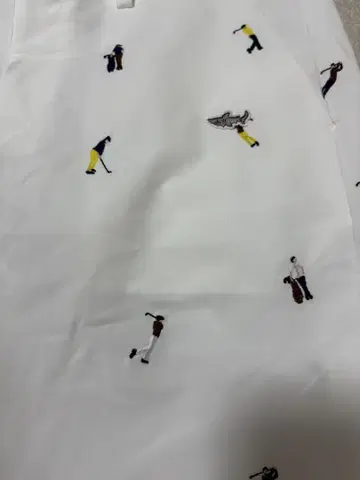 골프 자수 화이트 팬츠 L 사이즈 (M에 가까움)