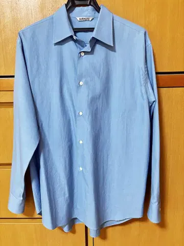 AURALEE WASHED FINX TWILL P/O SHIRTS