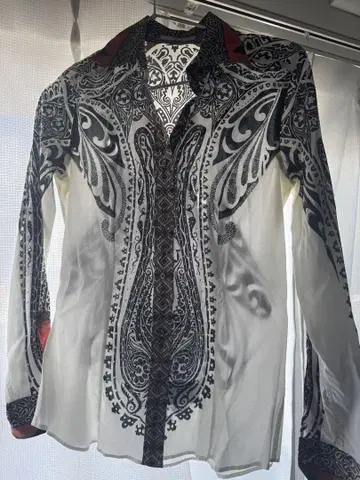 ETRO 페이즐리 무늬 긴팔 셔츠 40
