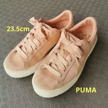 PUMA 스웨이드 스니커즈 23cm 핑크
