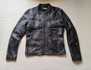 MEN'S BIGI 리얼 가죽 싱글 라이더 M 블랙