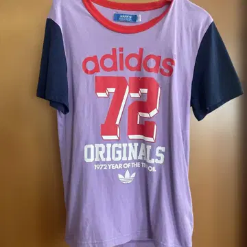 adidas 오리지널스 반팔 T셔츠 XS 보라색/블랙/빨간색