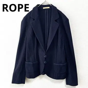 ROPE 로페 네이비 자켓 심플 코튼 오피스 캐주얼