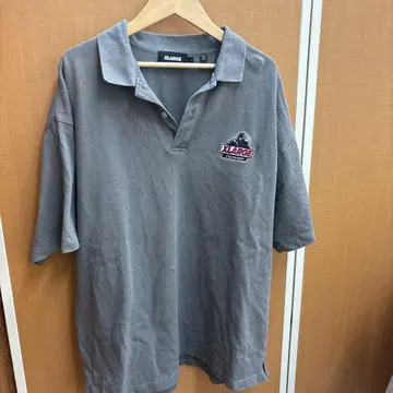 XLARGE 그레이 피케 셔츠 L 사이즈
