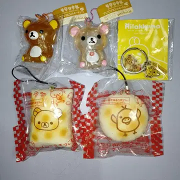리락쿠마 푸니푸니 마스코트 키체인 우소코모치 코리락쿠마