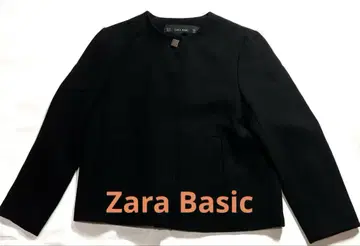 ZARA BASIC 노카라 자켓 블랙 xs