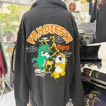 (39) PANDIESTA 후드티 블랙