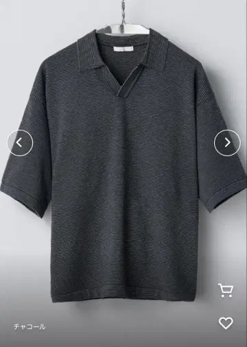 PIN BORDER KNIT POLO WYM
