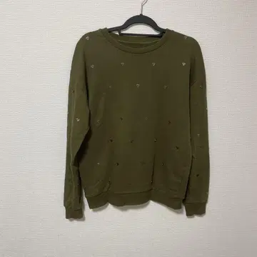 [ 레어 ] ZARA 올리브 그린 비즈 트레이닝복