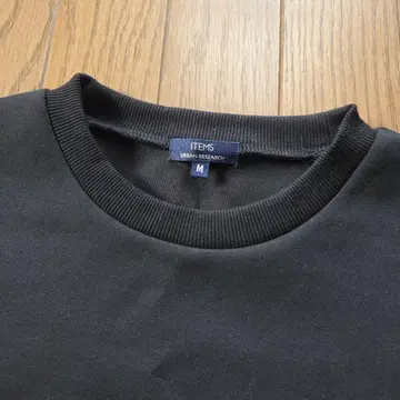 어반 리서치 스트레치 종이상자 크루넥 풀오버 블랙