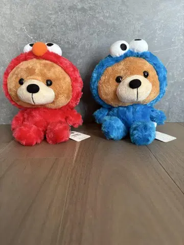 USJ 엘모 쿠키 몬스터 곰 봉제 인형 2개 세트