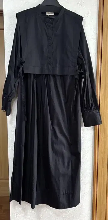 블랙 긴팔 셔츠 원피스