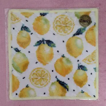러브러리 페이러 손수건 레몬 도트 (화이트) 미개봉 새상품 완판 레어