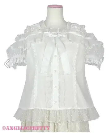 Angelic Pretty 프릴 반팔 블라우스