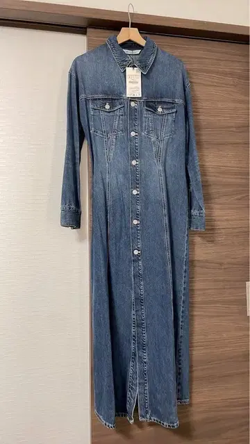 ZARA 데님 셔츠 원피스 M 사이즈