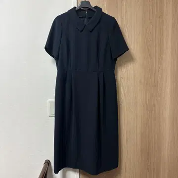 탈부착 카라 포함 수험용 네이비 원피스