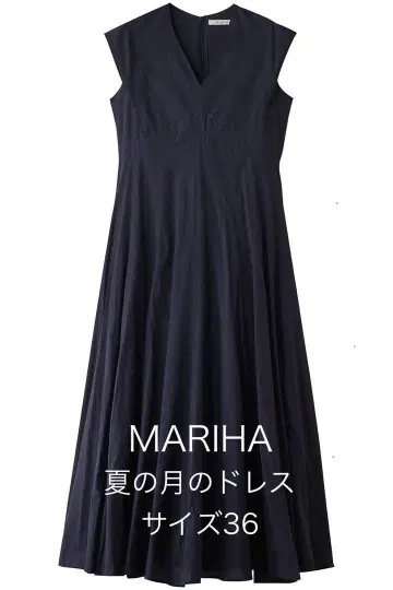 MARIHA 여름 달의 드레스 사이즈 36 네이비