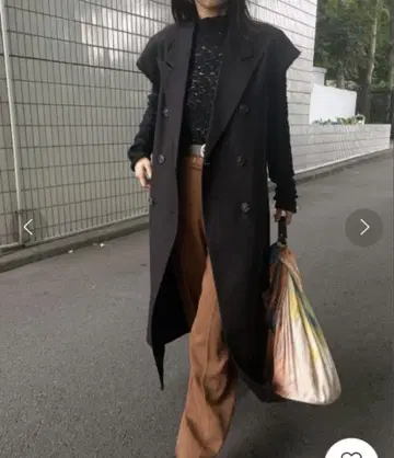AMERI 블랙 더블 브레스트 테일러드 자켓